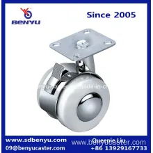 Swivel Top Plate Locking Caster Wheel for Chair